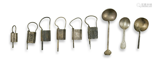 Group of Chinese Silver Items, 19th Century