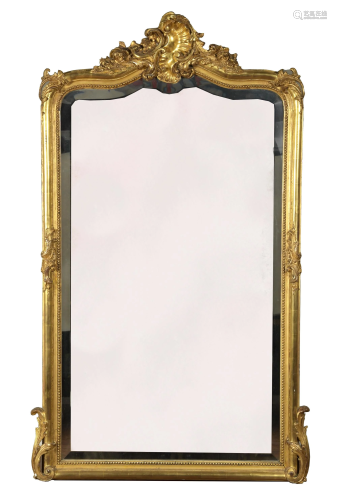 Antique French Carved Gilt Mirror