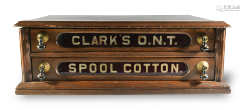 Clark's O.N.T. Spool Cotton Thread Cabinet