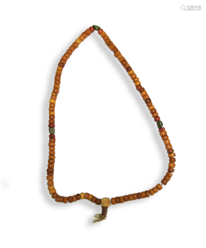 Chinese Amber Beads, Qing