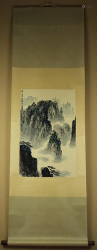 Hand Painted Scrolled Painting by Wei Zi Xi