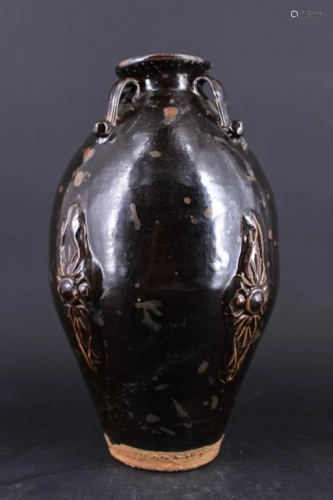Chinese Song Porcelain Black Vase