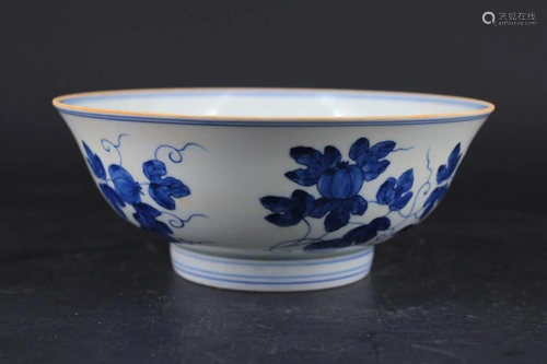 Chinese Ming Porcelain Blue&White Bowl