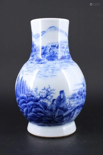 Chinese Qing Porcelain Blue&White Vase