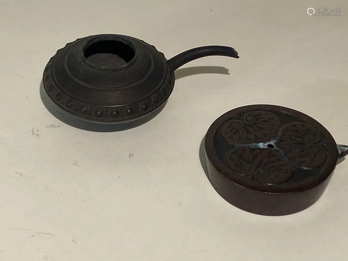 Two Japanese Bronze Water Dropper - Togugawa