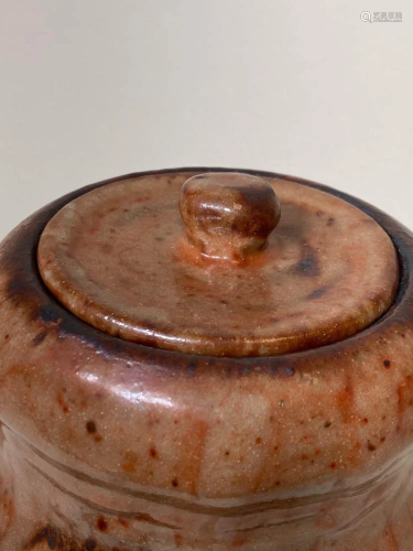 Japanese Studio Pottery Covered Urn