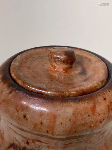 Japanese Studio Pottery Covered Urn