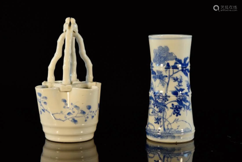 Two Japanese Arita Porcelain Vases