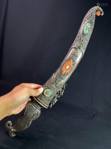 Chinese Sword with Silver Shealth