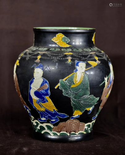 Chinese Peking Glass Vase - Borwn