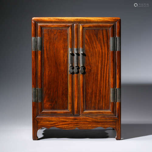 A CHINESE REDWOOD CABINET
