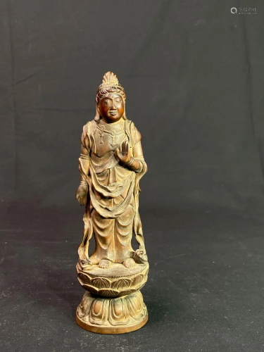 Chinese Boxwood Carving of Kuanyin