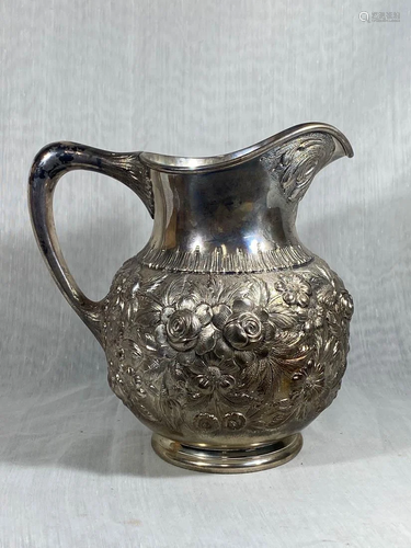 Kirk and son, sterling silver water pitcher