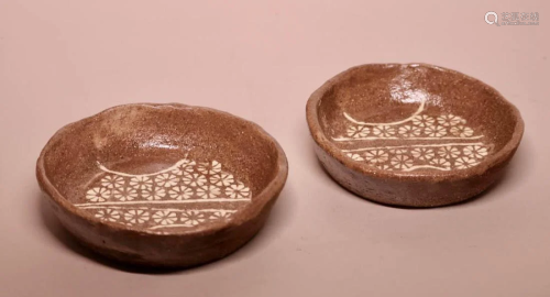 Pair Japanese Studio Ceramic Bowls20th cen, measures