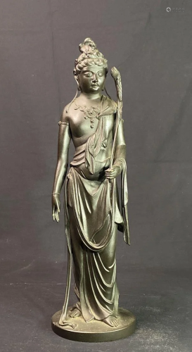 Japanese Bronze Model of Kuanyin