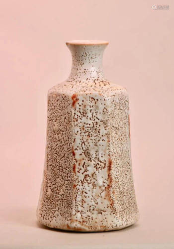 Japanese Shino Glazed Vase