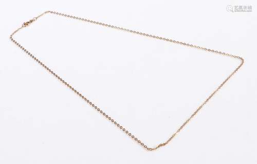 9 carat gold chain, 50cm long, 1.7g