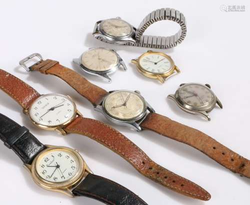 Gentlemans wristwatches, to include Oris (2), Fluva, Revue-Sport, Sekonda etc. (7)