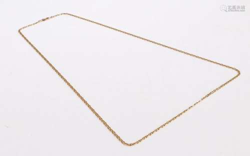 18 carat gold necklace, 68cm long, 7.3g
