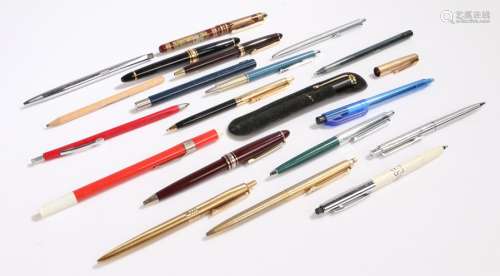 Collection of twenty ball point pens and pencils (20)