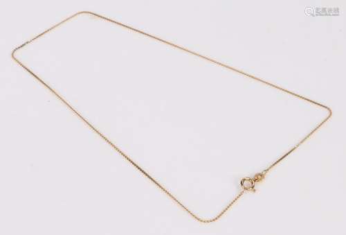 9 carat gold necklace, 1.3g