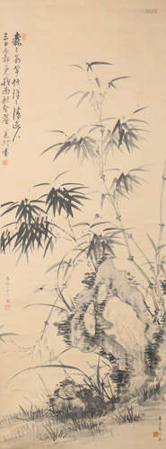 A CHINESE SCROLL PAINTING BY SONG MEI LING