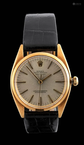 Rolex TRU-BEAT ref 6556 yellow gold, 1955