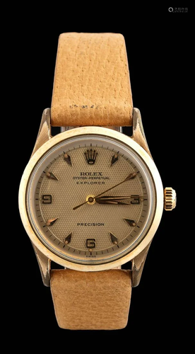 Rolex Explorer guilloche dial ref 5506 Gold filled