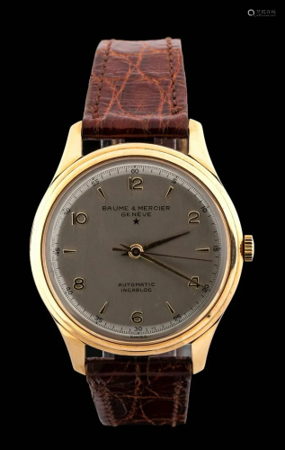 Baume et Mercier, 18 kt gold, Bubble Back Look, 50'