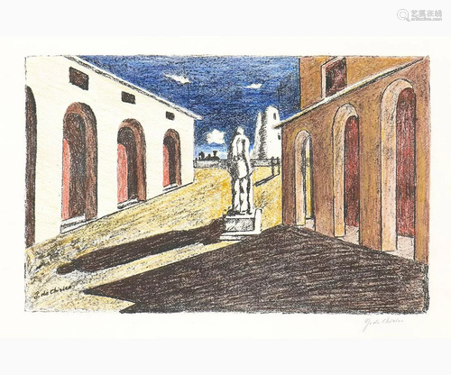 GIORGIO DE CHIRICO Volo, 1888 - Rome, 1978 - Loneliness