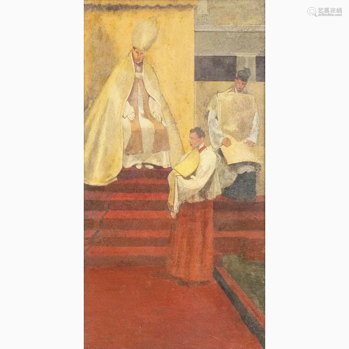 GUGLIELMO IANNI Rome, 1892 - 1958 - Liturgical ceremony