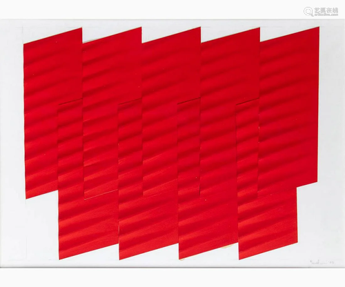 AGOSTINO BONALUMI Vimercate, 1935 - Desio, 2013 - Red,