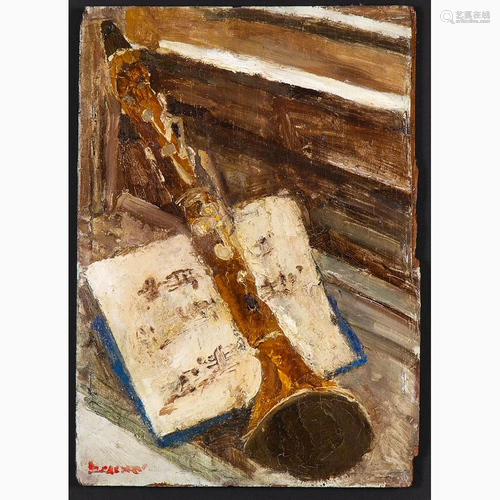 FAUSTO PIRANDELLO Rome, 1899 - 1975 - Alone flute,