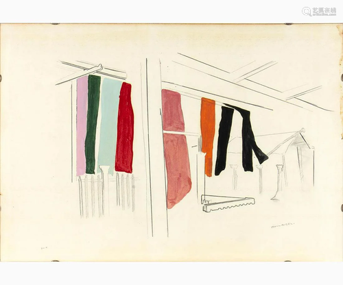 FRANCO ANGELI Rome, 1935 - 1988 - Silk, 70â€™s