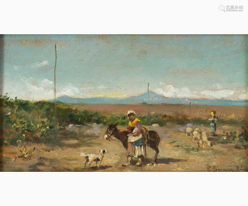 PIETRO BARUCCI Rome, 1845 - 1917 - Country landscape