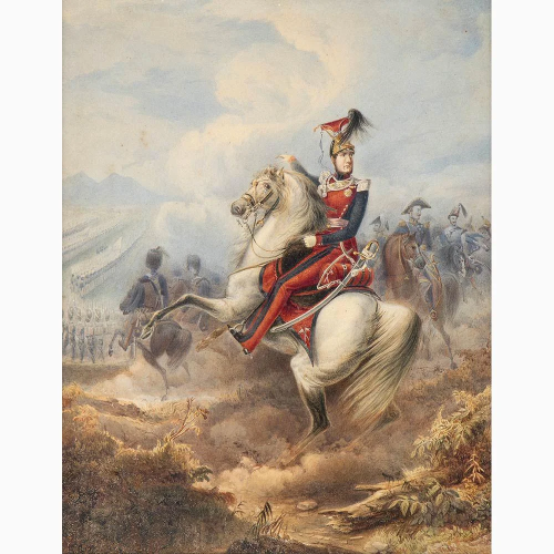 EMANUELE GIN 1817 - ? - Portrait of Ferdinand II on