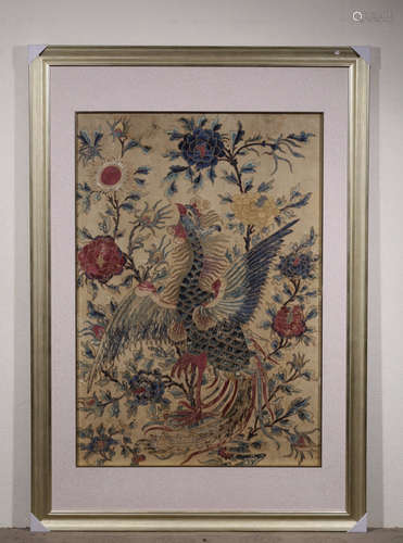 CHINESE SILK PAINTING