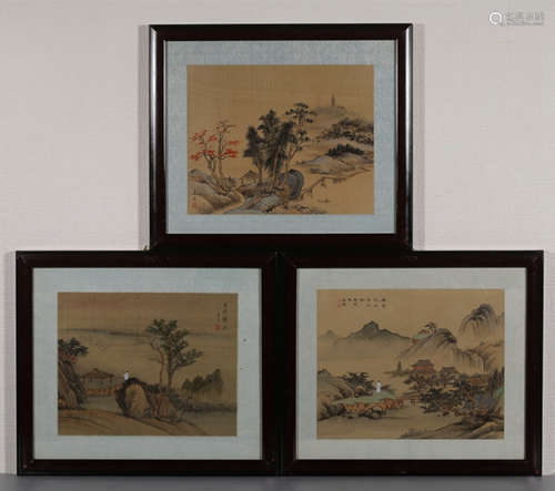 SET OF CHINESE PAINTING