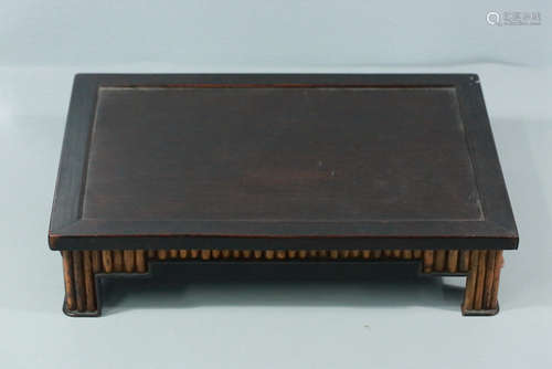 CHINESE CARVED WOOD TEA TABLE