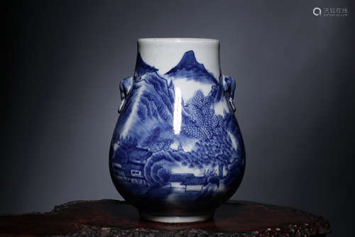 CHINESE BLUE & WHITE VASE