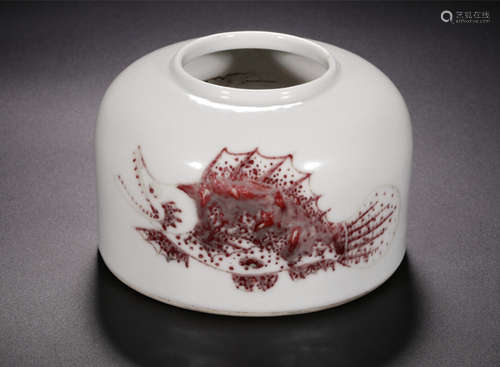 CHINESE RED GLAZED CUP