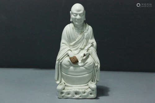 CHINESE WHITE PORCELAIN BUDDHA