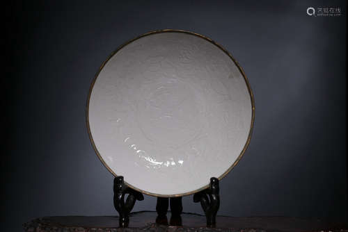 CHINESE DING WARE PLATE