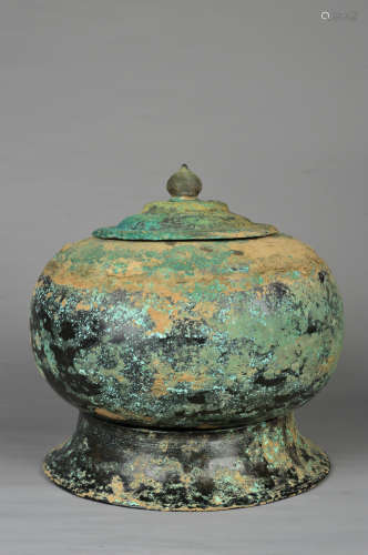 Chinese Bronze Sarira Jar