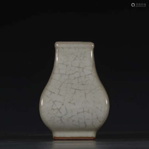 Chinese Imitation Guan Kiln Glazed Porcelain Square Bottle