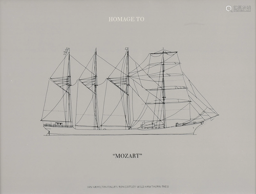 IAN HAMILTON FINLAY (British 1925-2006) TWO PRINTS,