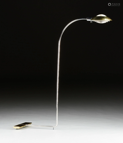 A CEDRIC HARTMAN LOW PROFILE LUMINAIRE FLOOR LAMP,