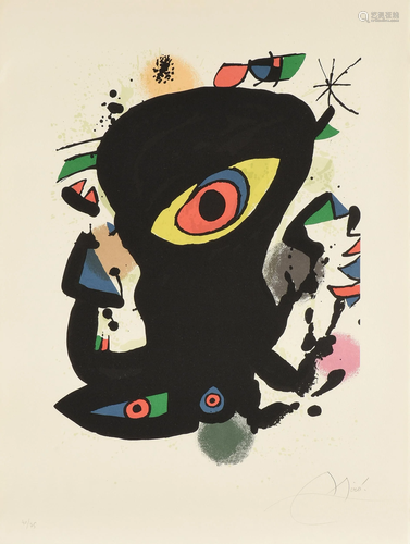 JOAN MIRÓ I FERRÀ (Spanish/Catalan 1893-1983) A PRINT,