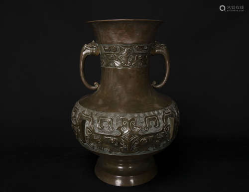江戶時期-落款銅瓶