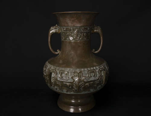 江戶時期-落款銅瓶
